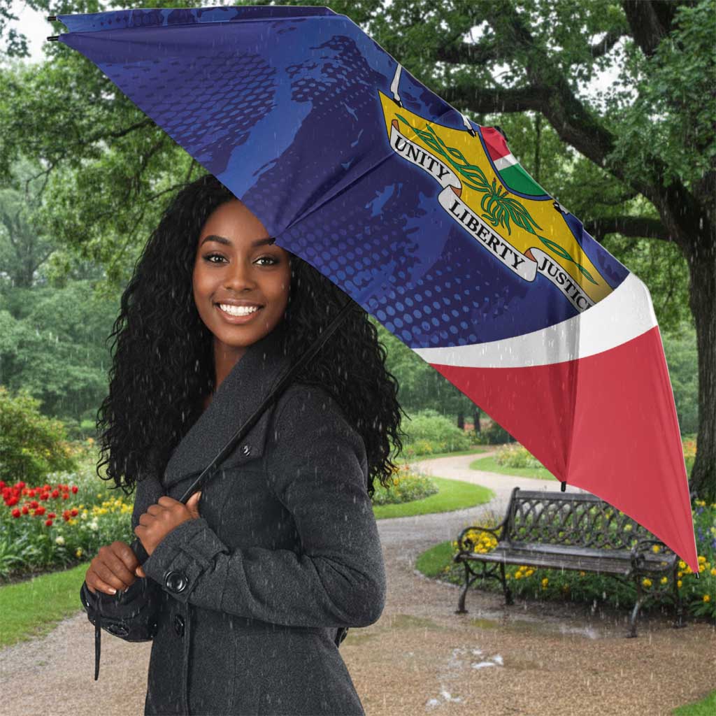 Custom Cricket African Namibia Umbrella Coat of arms Namibian Pattern