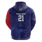 Custom Cricket African Namibia Zip Hoodie Coat of arms Namibian Pattern - African Pride