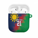 Custom Cricket African Namibia AirPods Case Namibian Gold Sun Flag Motif