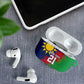 Custom Cricket African Namibia AirPods Case Namibian Gold Sun Flag Motif
