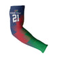 Custom Cricket African Namibia Arm Sleeves Namibian Gold Sun Flag Motif