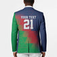 Custom Cricket African Namibia Blazer Namibian Gold Sun Flag Motif