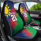 Custom Cricket African Namibia Car Seat Cover Namibian Gold Sun Flag Motif - African Pride