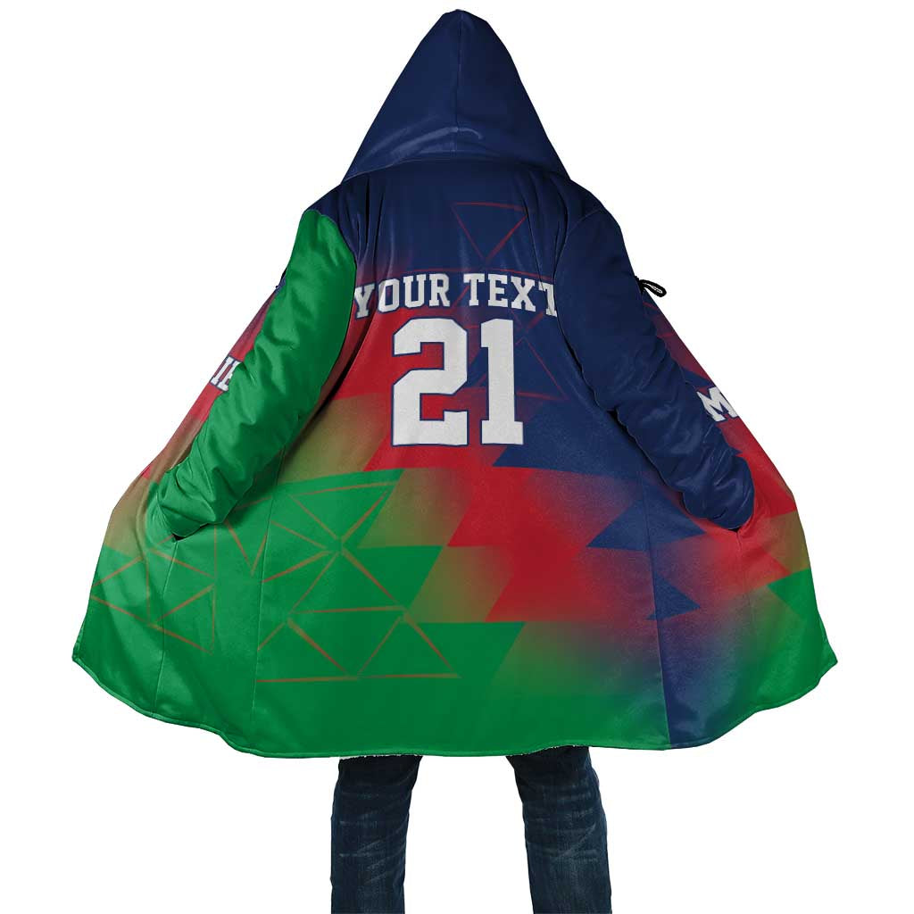 Custom Cricket African Namibia Cloak Namibian Gold Sun Flag Motif