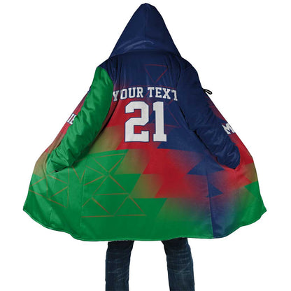 Custom Cricket African Namibia Cloak Namibian Gold Sun Flag Motif