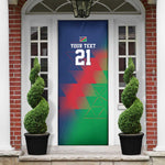 Custom Cricket African Namibia Door Cover Namibian Gold Sun Flag Motif