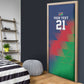 Custom Cricket African Namibia Door Cover Namibian Gold Sun Flag Motif