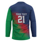 Custom Cricket African Namibia Hockey Jersey Namibian Gold Sun Flag Motif