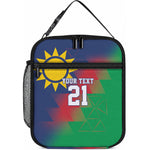 Custom Cricket African Namibia Lunch Bag Namibian Gold Sun Flag Motif