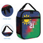 Custom Cricket African Namibia Lunch Bag Namibian Gold Sun Flag Motif