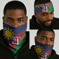 Custom Cricket African Namibia Neck Gaiter Namibian Gold Sun Flag Motif LT9