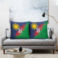 Custom Cricket African Namibia Pillow Cover Namibian Gold Sun Flag Motif