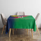 Custom Cricket African Namibia Tablecloth Namibian Gold Sun Flag Motif - African Pride