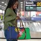 Custom Cricket African Namibia Travel Bag Namibian Gold Sun Flag Motif