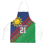 Custom Cricket African Namibia Apron Namibian Sporty Pattern Flag Motif