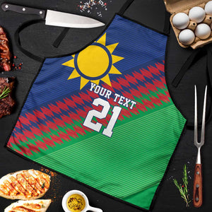 Custom Cricket African Namibia Apron Namibian Sporty Pattern Flag Motif