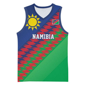 Custom Cricket African Namibia Basketball Jersey Namibian Sporty Pattern Flag Motif LT9