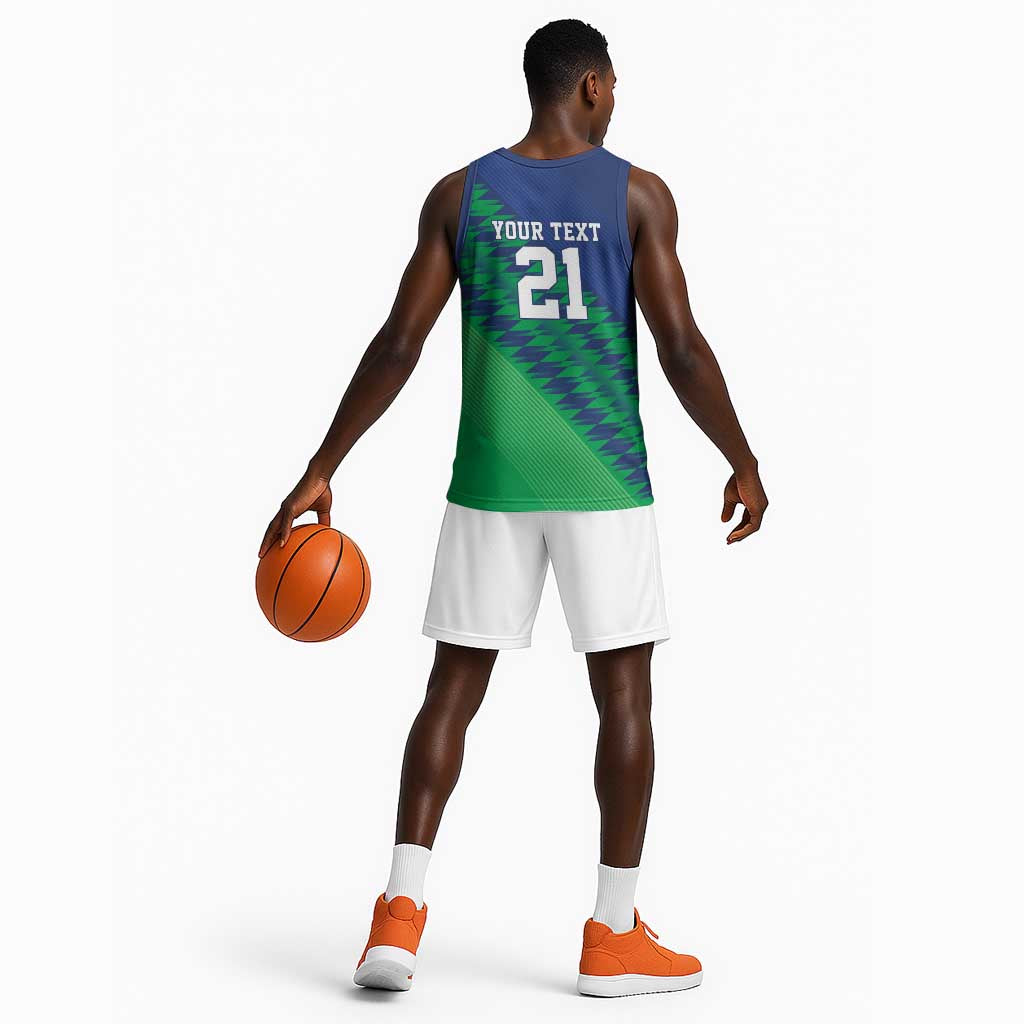 Custom Cricket African Namibia Basketball Jersey Namibian Sporty Pattern Flag Motif LT9