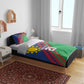 Custom Cricket African Namibia Bedding Set Namibian Sporty Pattern Flag Motif - African Pride