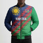Custom Cricket African Namibia Bomber Puffer Jacket Namibian Sporty Pattern Flag Motif