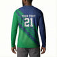 Custom Cricket African Namibia Button Sweatshirt Namibian Sporty Pattern Flag Motif