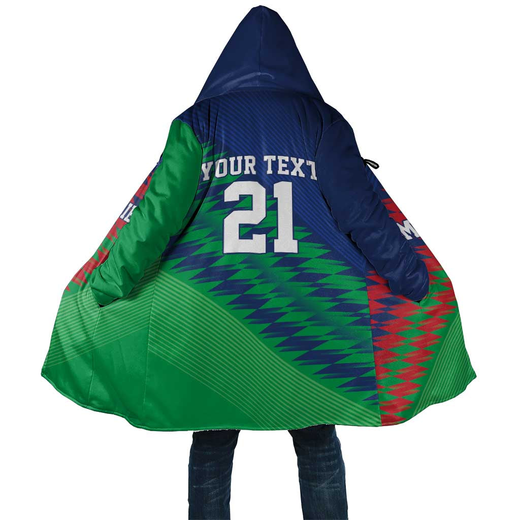 Custom Cricket African Namibia Cloak Namibian Sporty Pattern Flag Motif