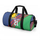 Custom Cricket African Namibia Duffle Bag Namibian Sporty Pattern Flag Motif