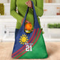 Custom Cricket African Namibia Grocery Bag Namibian Sporty Pattern Flag Motif - African Pride