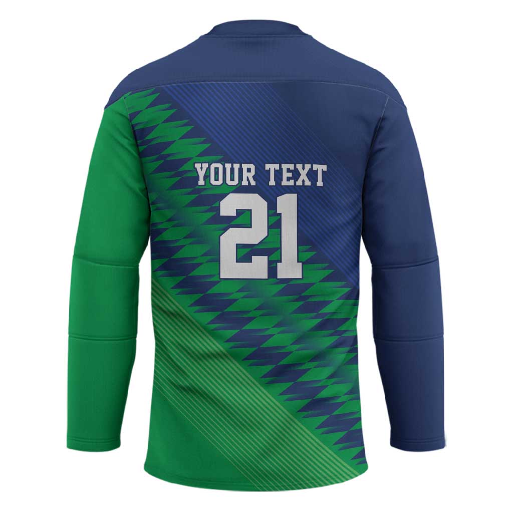 Custom Cricket African Namibia Hockey Jersey Namibian Sporty Pattern Flag Motif