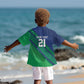 Custom Cricket African Namibia Kid Hawaiian Shirt Namibian Sporty Pattern Flag Motif - African Pride