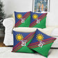 Custom Cricket African Namibia Pillow Cover Namibian Sporty Pattern Flag Motif