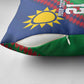 Custom Cricket African Namibia Pillow Cover Namibian Sporty Pattern Flag Motif