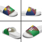 Custom Cricket African Namibia Slide Sandals Namibian Sporty Pattern Flag Motif