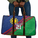 Custom Cricket African Namibia Travel Bag Namibian Sporty Pattern Flag Motif
