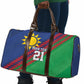 Custom Cricket African Namibia Travel Bag Namibian Sporty Pattern Flag Motif
