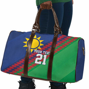 Custom Cricket African Namibia Travel Bag Namibian Sporty Pattern Flag Motif