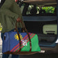 Custom Cricket African Namibia Travel Bag Namibian Sporty Pattern Flag Motif