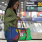 Custom Cricket African Namibia Travel Bag Namibian Sporty Pattern Flag Motif