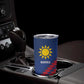 Custom Cricket African Namibia Tumbler Cup Namibian Sporty Pattern Flag Motif - African Pride