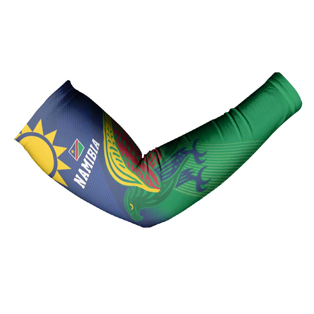 Custom Rugby African Namibia Arm Sleeves Welwitschias African Fish Eagle