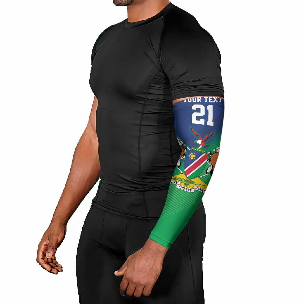 Custom Rugby African Namibia Arm Sleeves Welwitschias African Fish Eagle