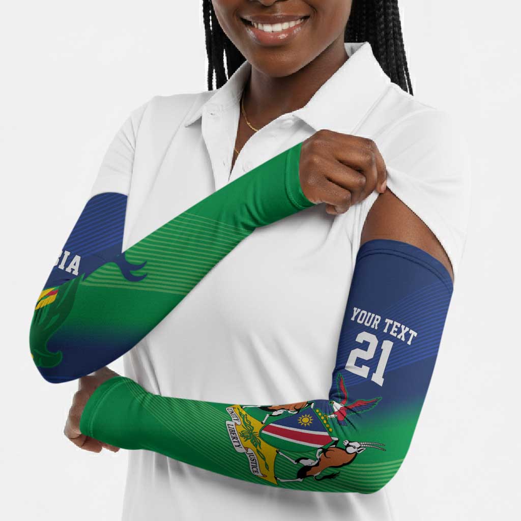 Custom Rugby African Namibia Arm Sleeves Welwitschias African Fish Eagle