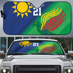 Custom Rugby African Namibia Auto Sun Shade Welwitschias African Fish Eagle