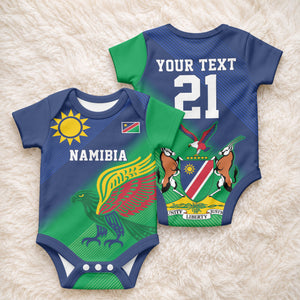 Custom Rugby African Namibia Baby Onesie Welwitschias African Fish Eagle