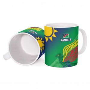 Custom Rugby African Namibia Ceramic Mug Welwitschias African Fish Eagle