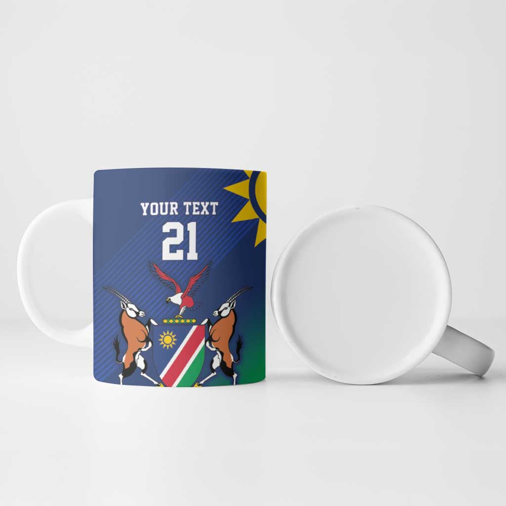 Custom Rugby African Namibia Ceramic Mug Welwitschias African Fish Eagle