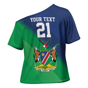 Custom Rugby African Namibia Cross Shoulder Shirt Welwitschias African Fish Eagle