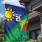 Custom Rugby African Namibia Garden Flag Welwitschias African Fish Eagle - African Pride