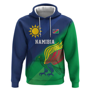 Custom Rugby African Namibia Hoodie Welwitschias African Fish Eagle - African Pride