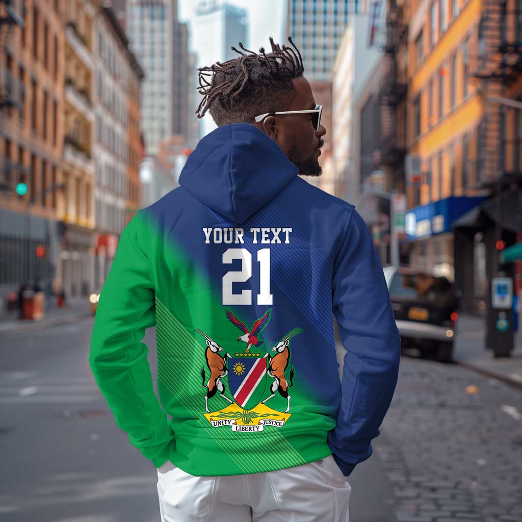 Custom Rugby African Namibia Hoodie Welwitschias African Fish Eagle - African Pride